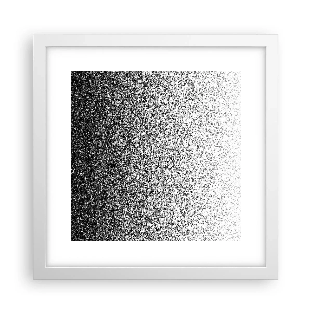 Plakat i hvid ramme - På vej mod lyset - 30x30 cm