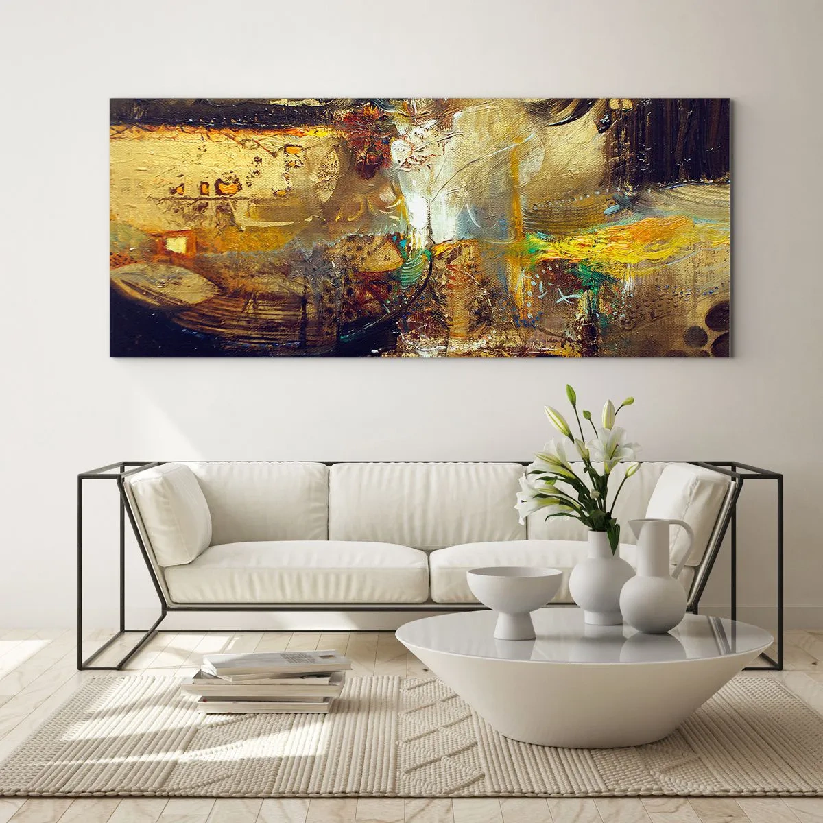 Billede på glas - Kold, varm, meget varm - 160x50 cm