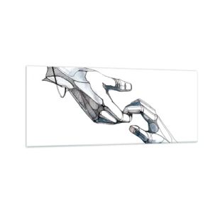 Billede på glas - En god gestus - 100x40 cm