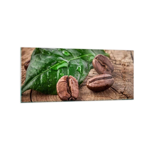 Billede på glas - Den sandeste og sorteste - 120x50 cm