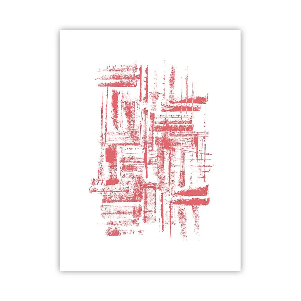 Plakat - Rød by - 30x40 cm