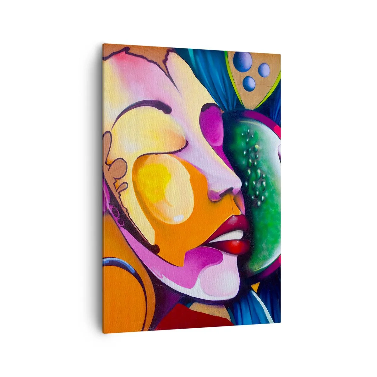 Lærredstryk - Billede på lærred - Berør med farve - 70x100 cm