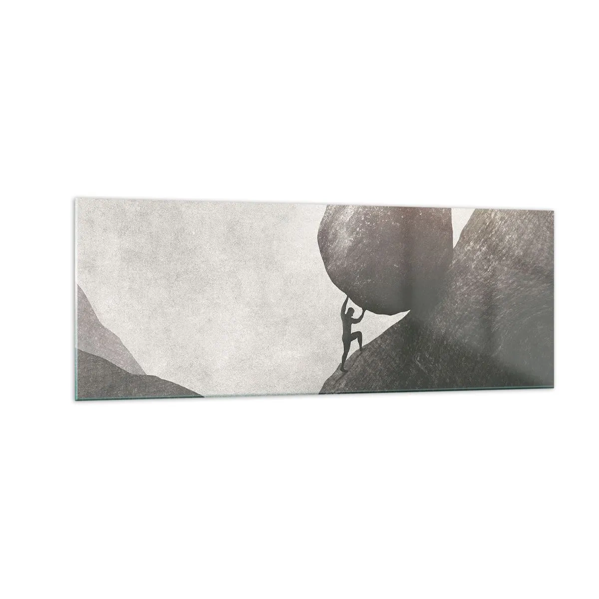 Billede på glas - Jeg tror mod al forventning - 140x50 cm