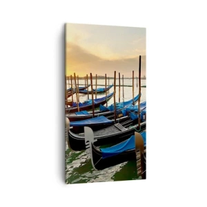 Lærredstryk - Billede på lærred - Før travlheden kommer - 45x80 cm