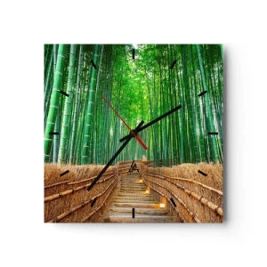 Vægur, Uret - Essensen af den asiatiske natur - 30x30 cm