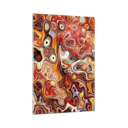 Billede på glas - Hvis nødderne var smeltet i honningen - 80x120 cm