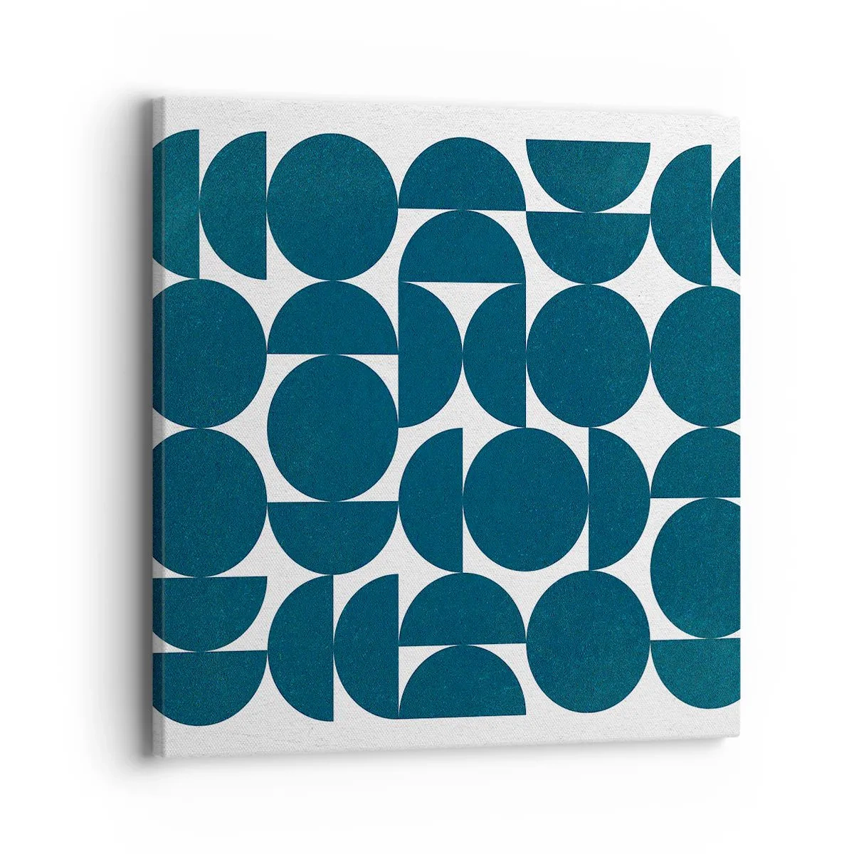 Lærredstryk - Billede på lærred - Cirkler og halvcirkler - 40x40 cm