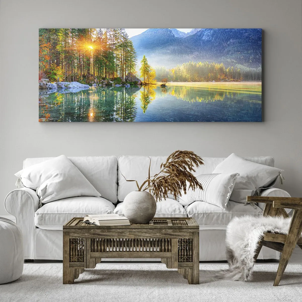 Lærredstryk - Billede på lærred - Majestæt og sødme - 100x40 cm