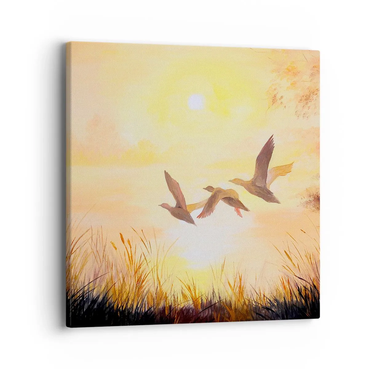 Lærredstryk - Billede på lærred - Starten på en lang rejse - 40x40 cm