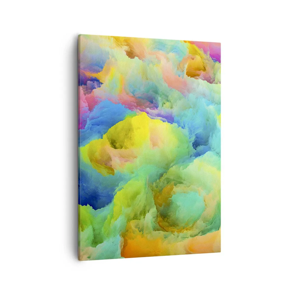 Lærredstryk - Billede på lærred - Regnbuefnug - 50x70 cm