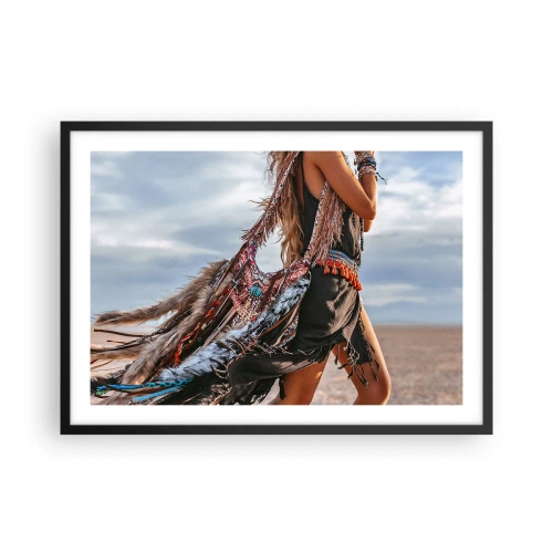 Plakat i sort ramme - Shamanens pige - 70x50 cm