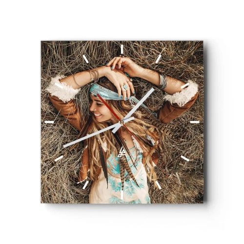 Vægur, Uret - På vej til kærlighedens sommer - 30x30 cm