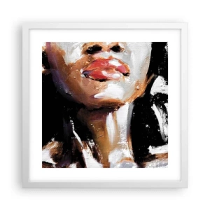 Plakat i hvid ramme - Stolthed uden fordomme - 40x40 cm