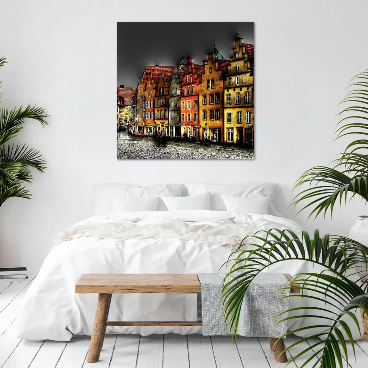 Lærredstryk - Billede på lærred - Det eneste, der mangler, er en fortryllet hestevogn - 40x40 cm