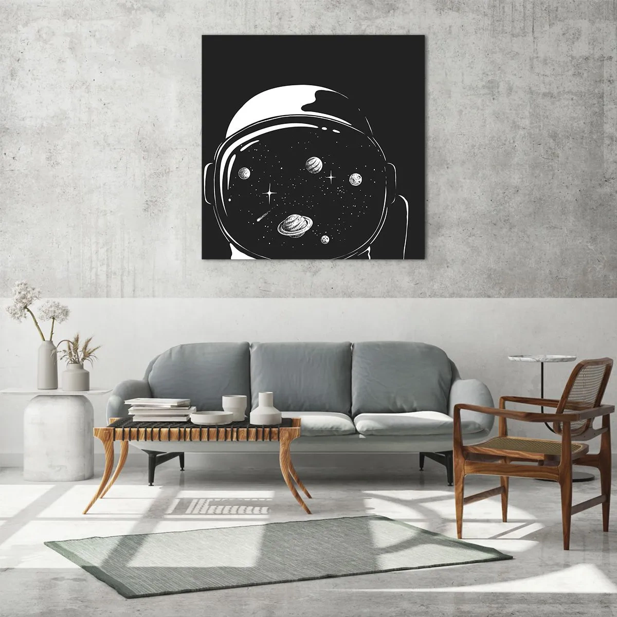 Billede på glas - Flot udsigt - 70x70 cm