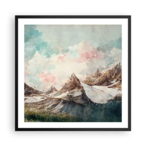 Plakat i sort ramme - Stenede knive - 60x60 cm