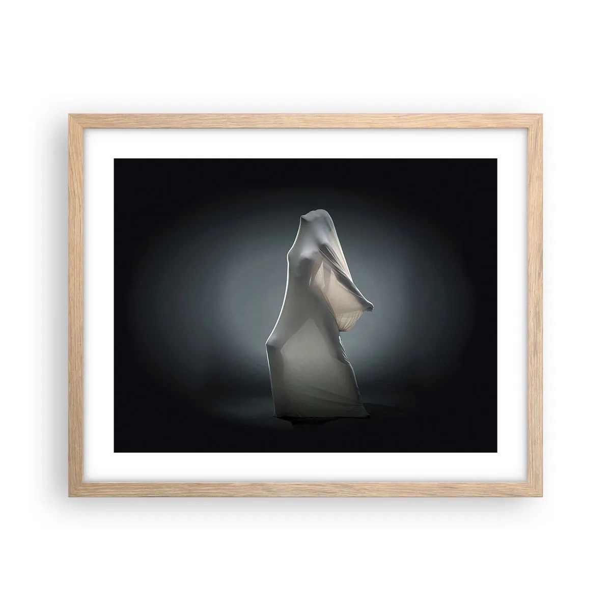 Plakat i ramme af lyst egetræ - Skjulte begær - 50x40 cm