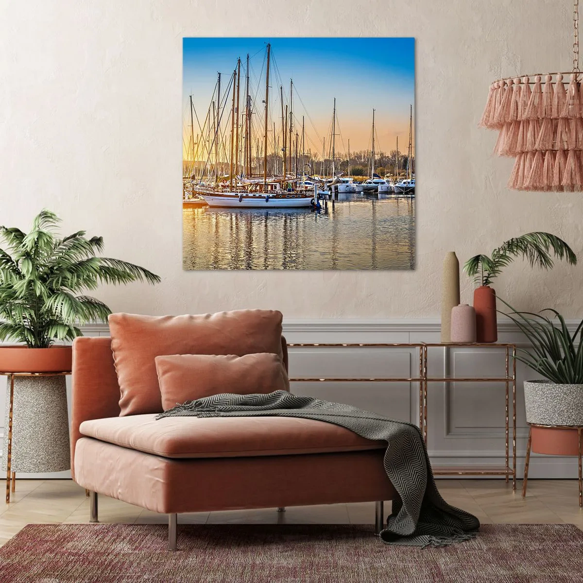 Lærredstryk - Billede på lærred - Vinden skal også sove - 40x40 cm