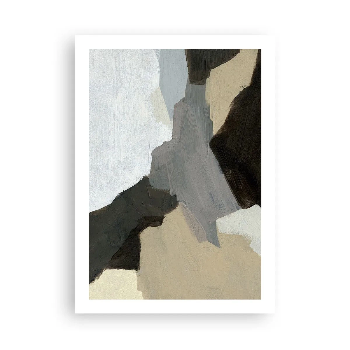Plakat - Abstraktion: afsked med det grå - 50x70 cm