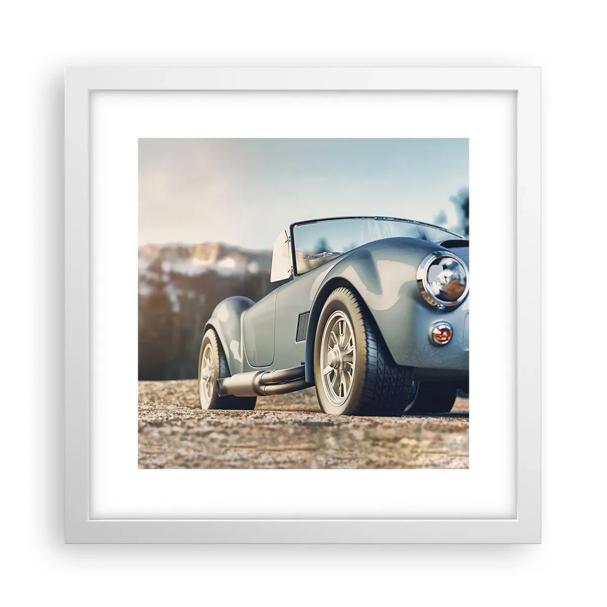 Plakat i hvid ramme - Fordi stil betyder noget - 30x30 cm