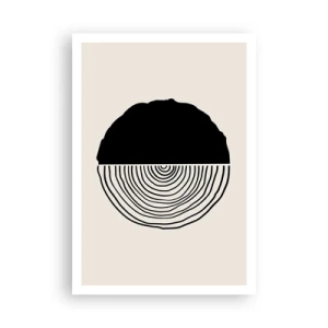 Plakat - Halvt og halvt - 70x100 cm