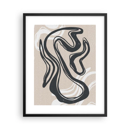 Plakat i sort ramme - Multipliceret udtryk - 40x50 cm