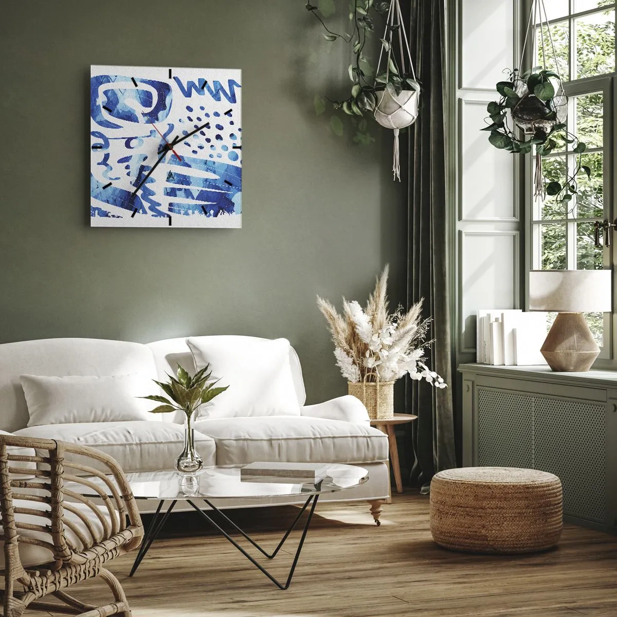 Vægur, Uret - Tilbage til rødderne - 40x40 cm