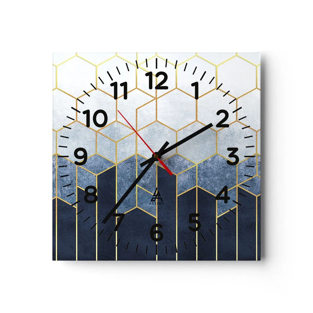 Vægur, Uret - Komposition i synkoperet rytme - 30x30 cm