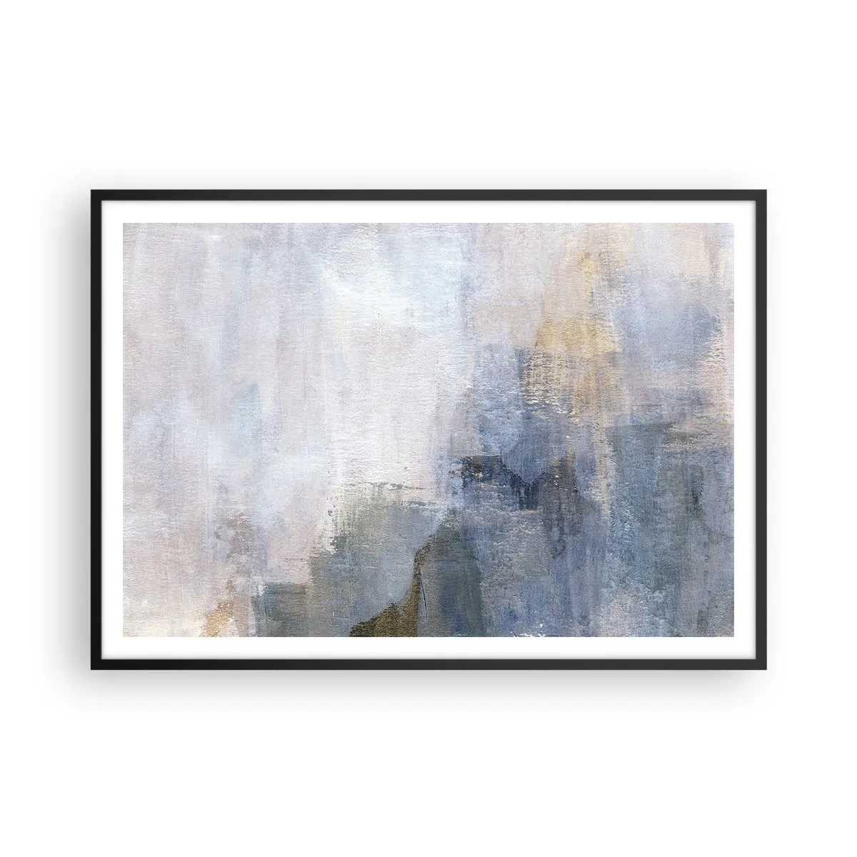 Plakat i sort ramme - Farvetoner og akkorder - 100x70 cm