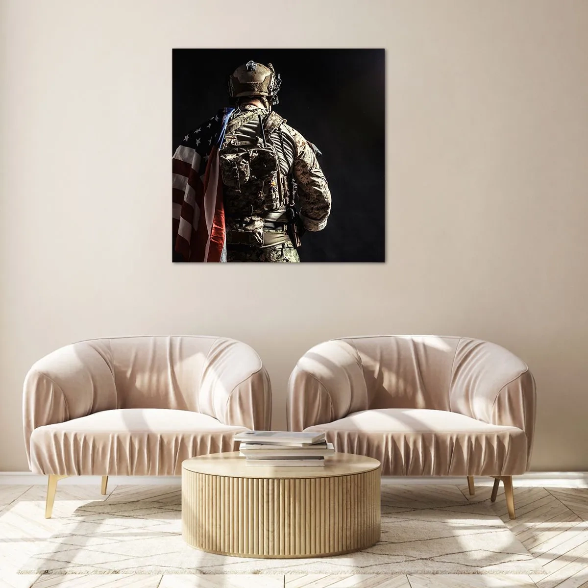 Billede på glas - Det er grunden til, at - 70x70 cm