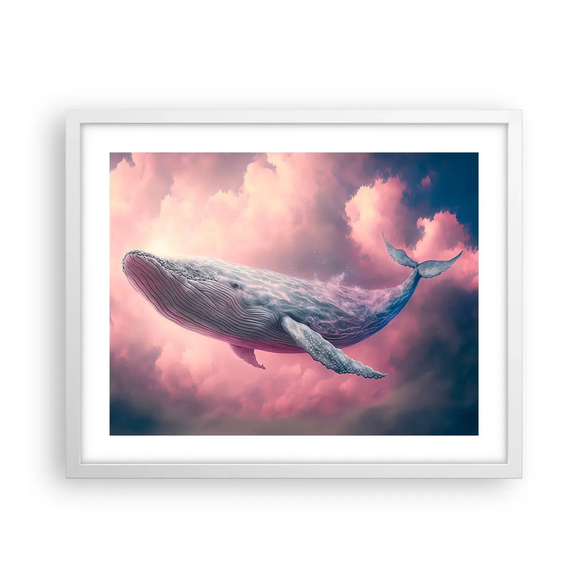 Plakat i hvid ramme - Tør dine øjne - 50x40 cm