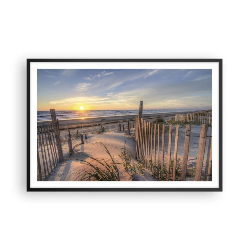 Plakat i sort ramme - Vindens blænding og skygge - 91x61 cm