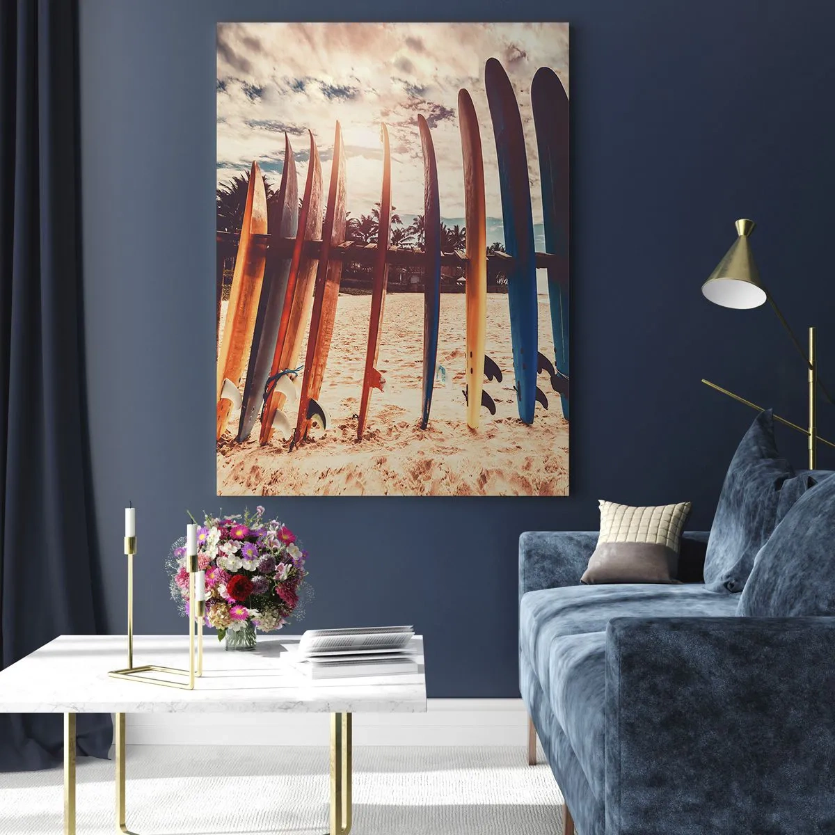 Billede på glas - Godnat, indtil i morgen - 50x70 cm