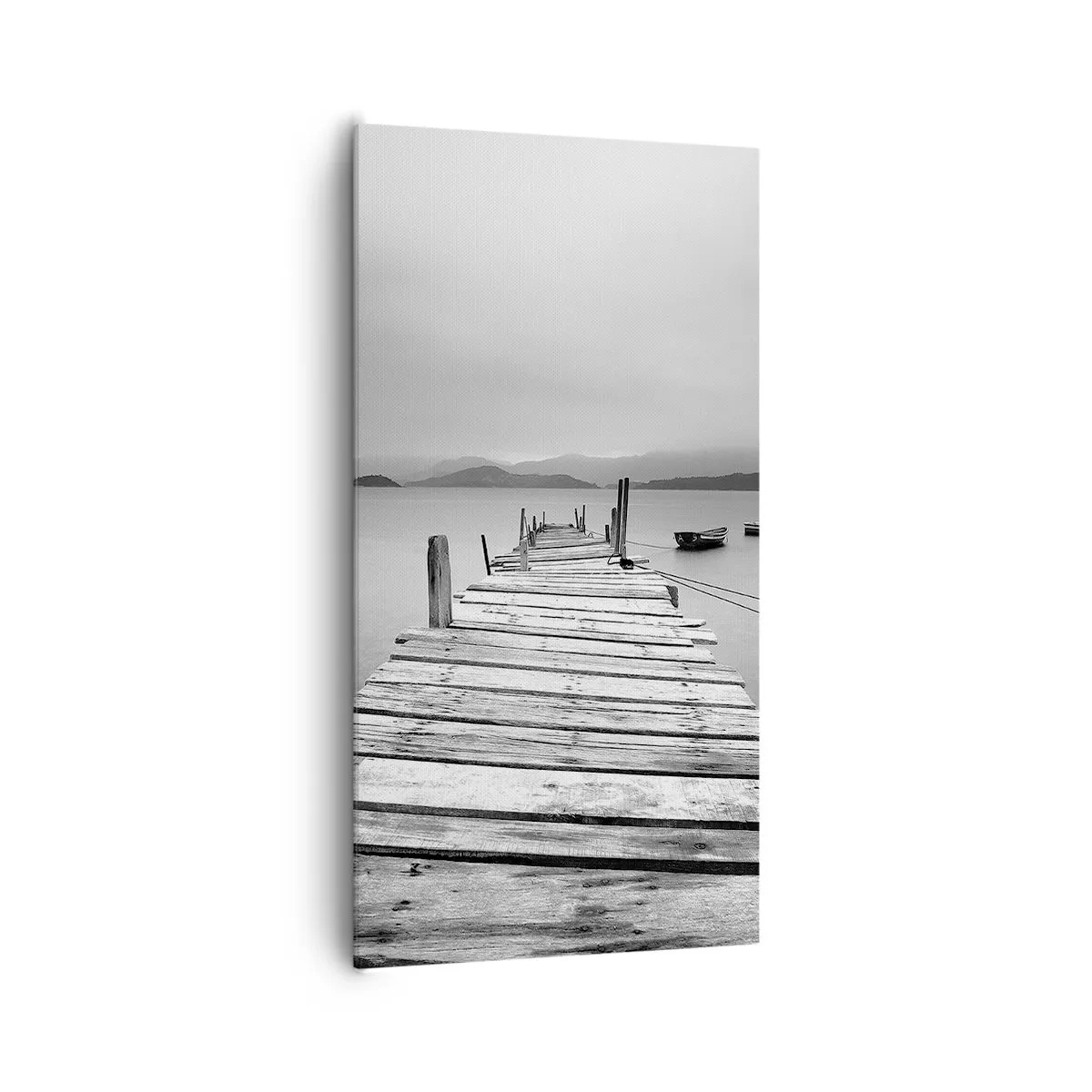 Lærredstryk - Billede på lærred - Ud over bjergene, hinsides havene - 65x120 cm