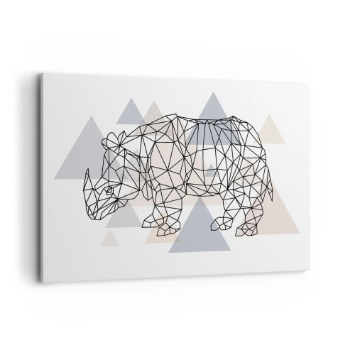 Lærredstryk - Billede på lærred - Kraftstruktur - 100x70 cm