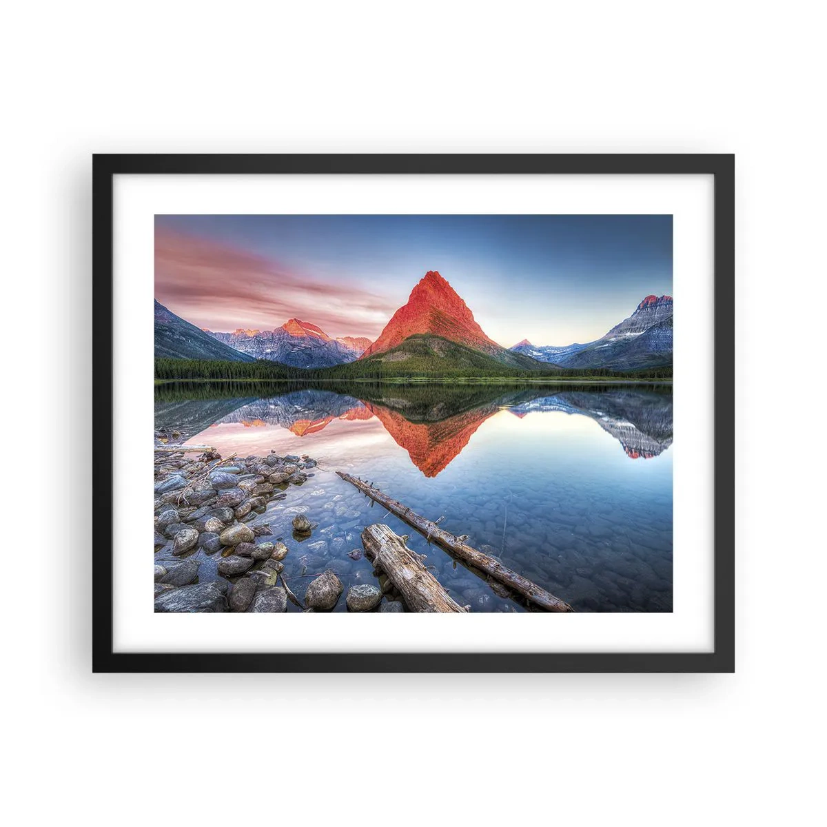 Plakat i sort ramme - Varme og kulde - 50x40 cm