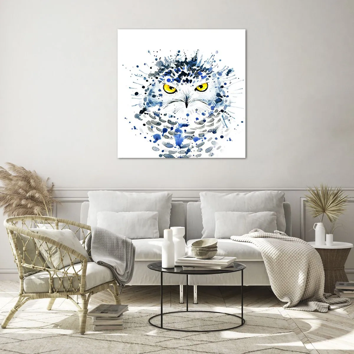 Billede på glas - Lige i øjnene - 60x60 cm