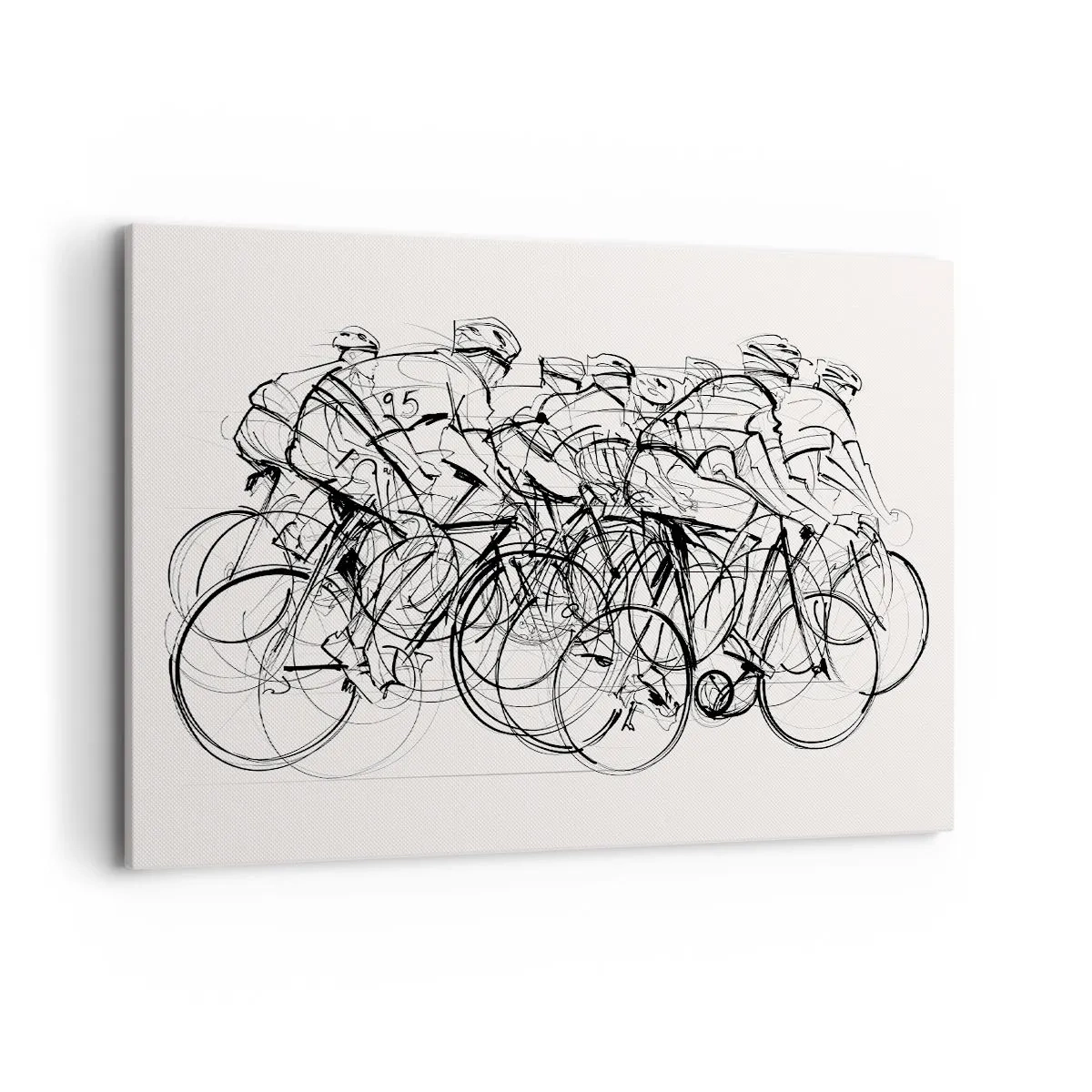 Lærredstryk - Billede på lærred - Sammen i et team - 100x70 cm