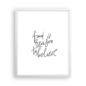 Plakat i hvid ramme - Det er muligt - 40x50 cm