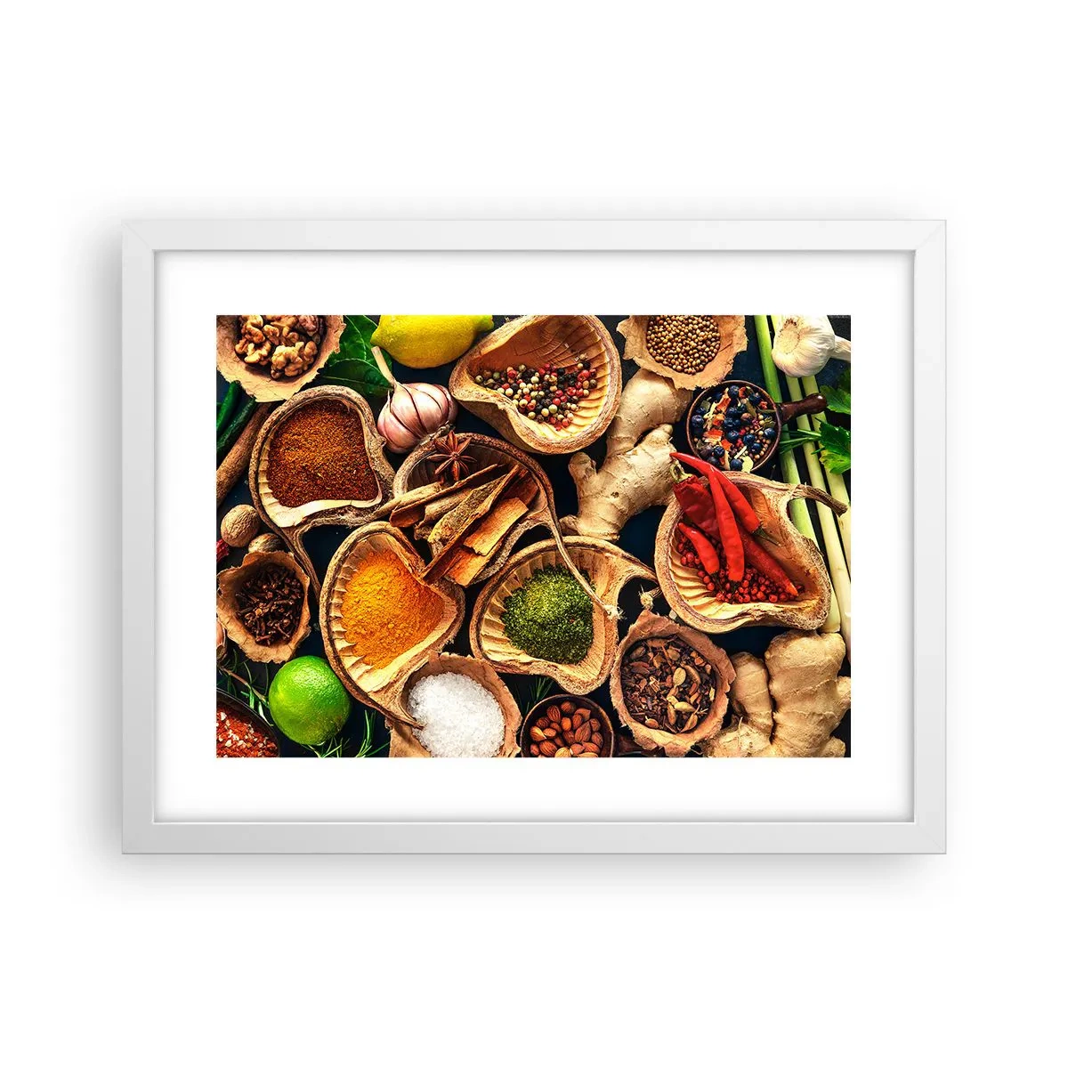 Plakat i hvid ramme - Tag, hvad du vil have - 40x30 cm