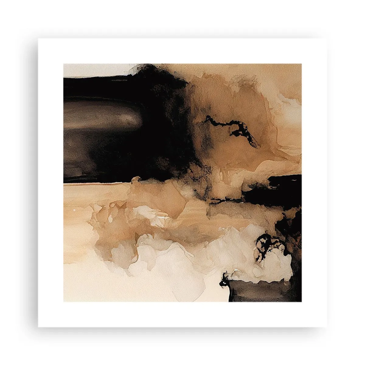 Plakat - En spændende abstraktion - 40x40 cm