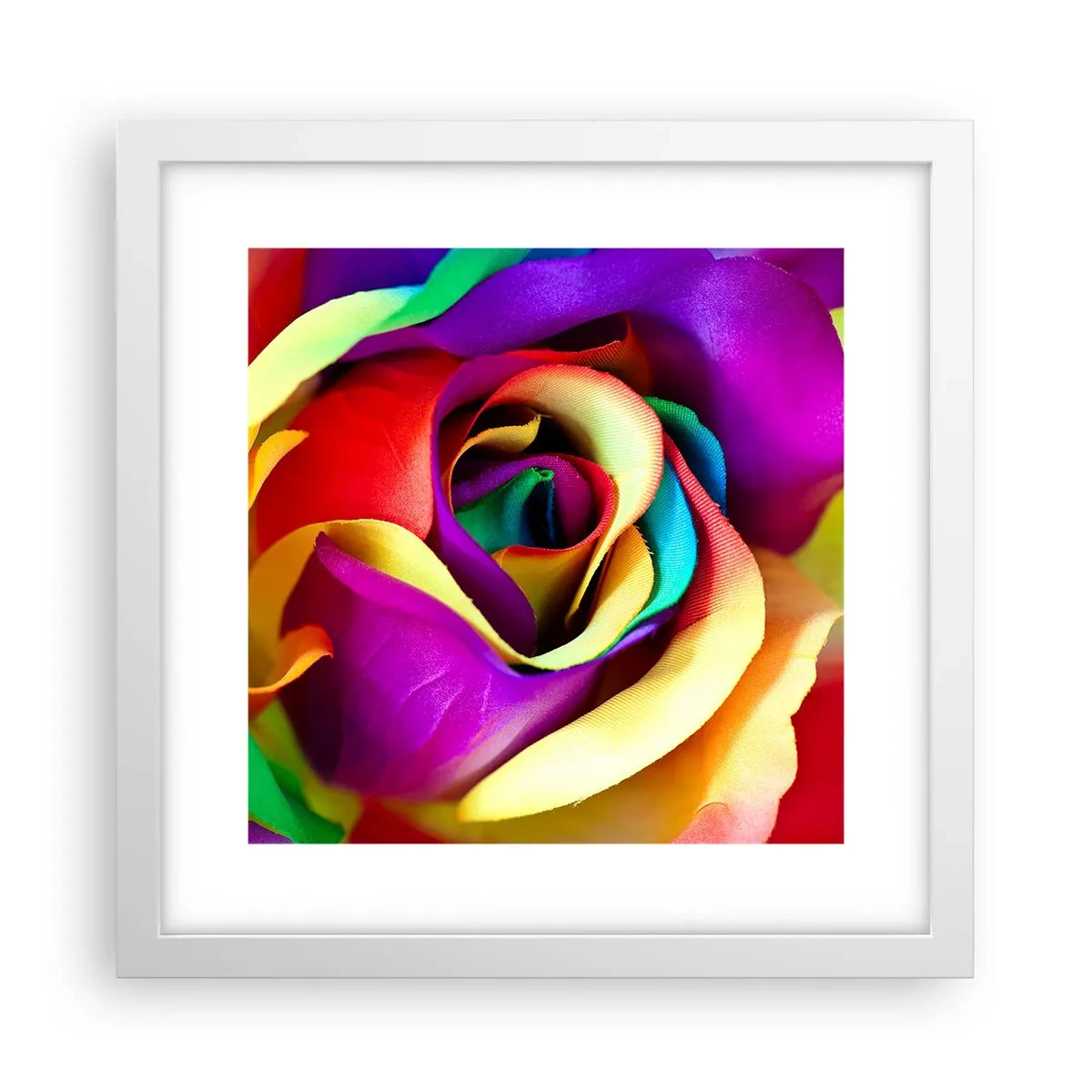 Plakat i hvid ramme - Dette er umuligt - 30x30 cm