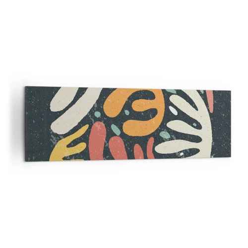 Lærredstryk - Billede på lærred - Komposition - jeg er ved at fange dig - 160x50 cm