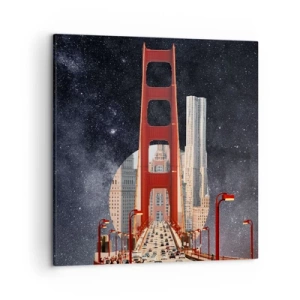 Lærredstryk - Billede på lærred - Altid i centrum - 50x50 cm