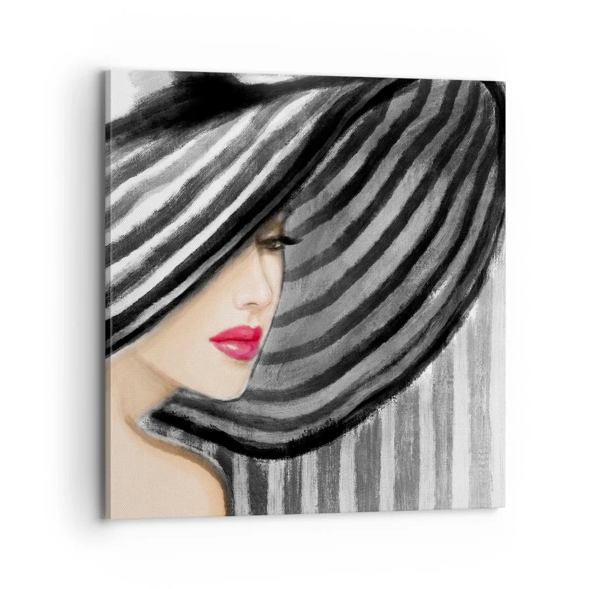 Lærredstryk - Billede på lærred - Hvor kan jeg finde dig? - 70x70 cm