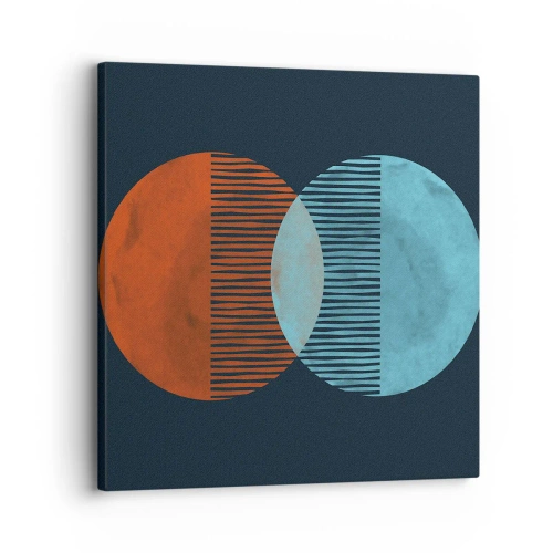 Lærredstryk - Billede på lærred - Astronomisk fantasi - 30x30 cm