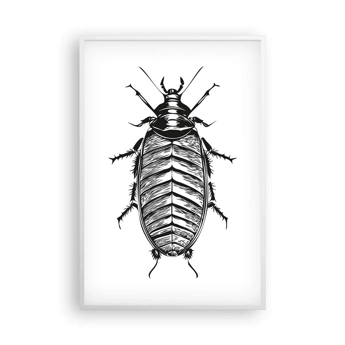 Plakat i hvid ramme - Sikke et eksemplar! - 61x91 cm