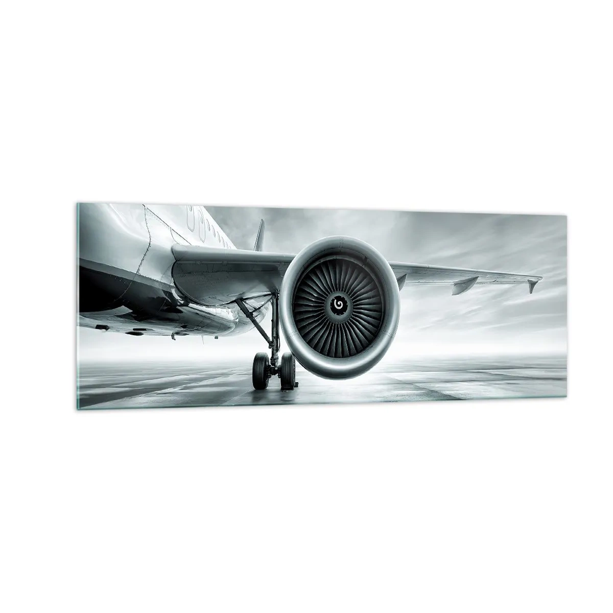 Billede på glas - Der er kraft! - 140x50 cm