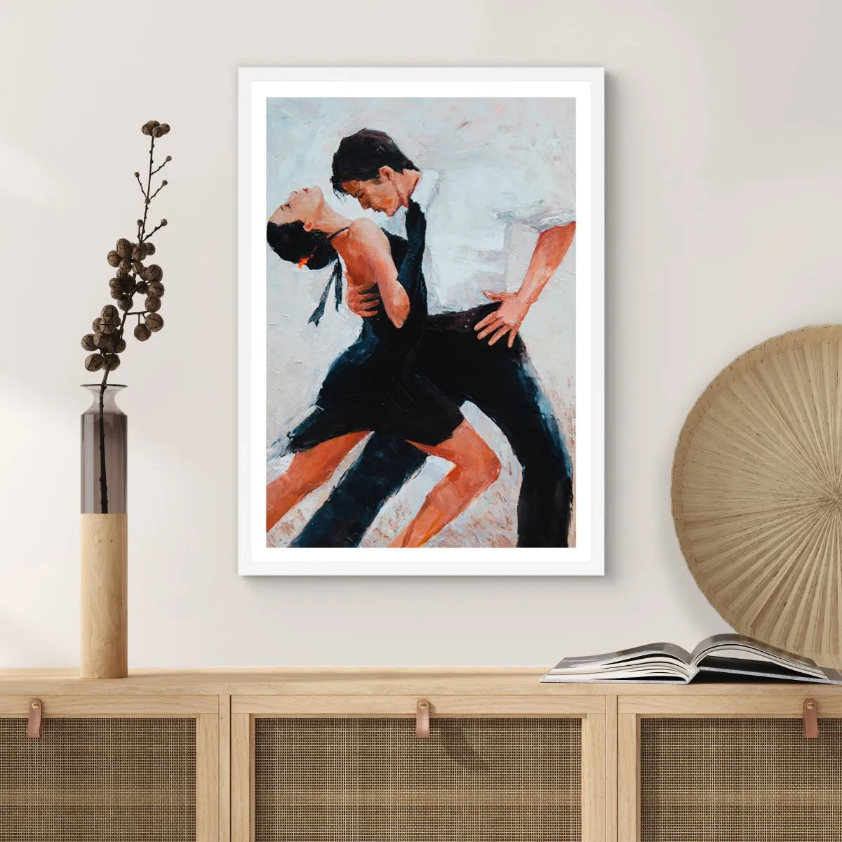 Plakat i hvid ramme - Mine drømmes tango - 40x50 cm