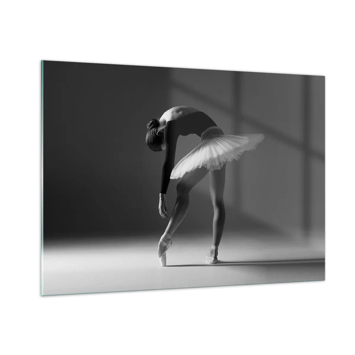 Billede på glas - Bella balerina - 100x70 cm